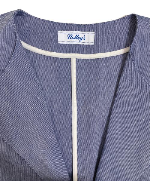 NOLLEY'S（ノーリーズ）NOLLEY'S (ノーリース) シャンブレーブルゾン インディゴ サイズ:38の古着・服飾アイテム
