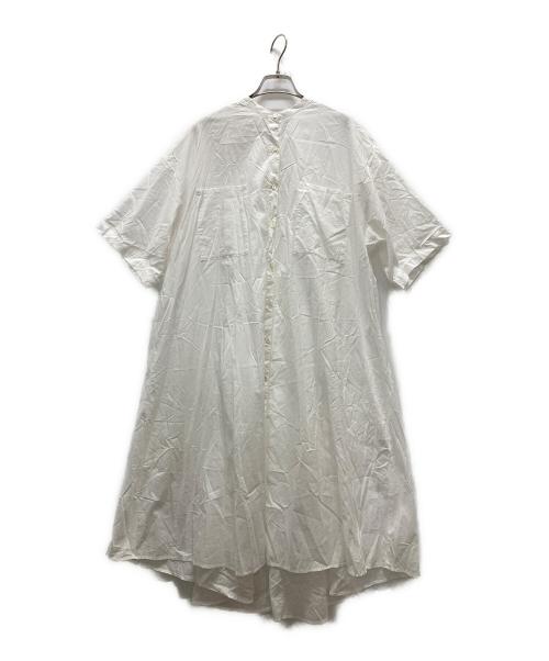 mizuiro-ind（ミズイロインド）mizuiro-ind (ミズイロインド) シャツワンピース ホワイト サイズ:表記サイズ無しの古着・服飾アイテム