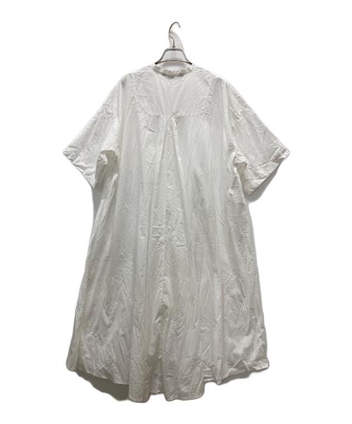 mizuiro-ind（ミズイロインド）mizuiro-ind (ミズイロインド) シャツワンピース ホワイト サイズ:表記サイズ無しの古着・服飾アイテム