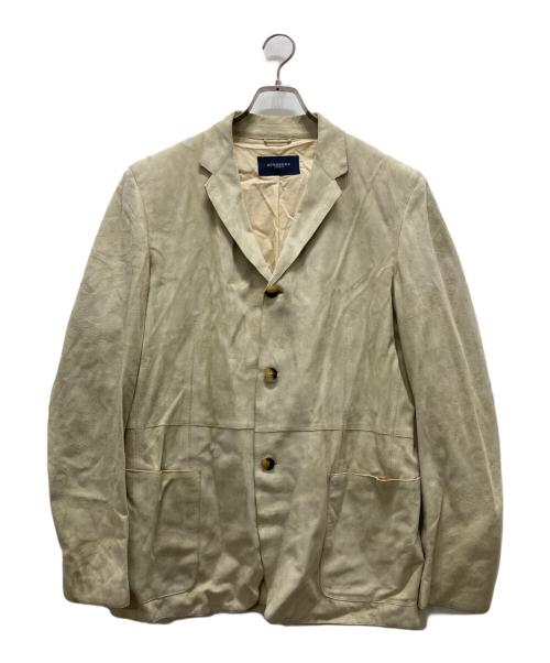 BURBERRY LONDON（バーバリーロンドン）BURBERRY LONDON (バーバリーロンドン) スエードテーラードジャケット ベージュ サイズ:50の古着・服飾アイテム