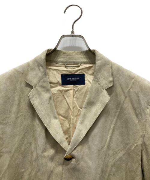 BURBERRY LONDON（バーバリーロンドン）BURBERRY LONDON (バーバリーロンドン) スエードテーラードジャケット ベージュ サイズ:50の古着・服飾アイテム