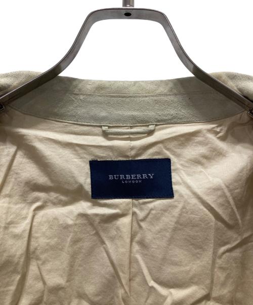 BURBERRY LONDON（バーバリーロンドン）BURBERRY LONDON (バーバリーロンドン) スエードテーラードジャケット ベージュ サイズ:50の古着・服飾アイテム