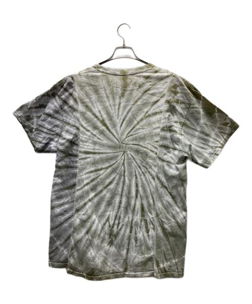 Rebuild by Needles（リビルドバイニードルス）Rebuild by Needles (リビルドバイニードルス) 再構築タイダイTシャツ カーキ サイズ:Lの古着・服飾アイテム