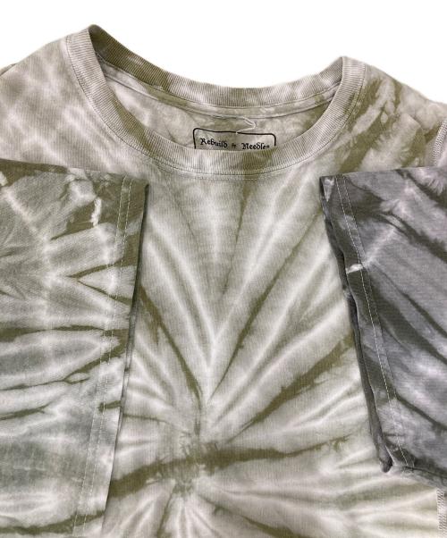 Rebuild by Needles（リビルドバイニードルス）Rebuild by Needles (リビルドバイニードルス) 再構築タイダイTシャツ カーキ サイズ:Lの古着・服飾アイテム