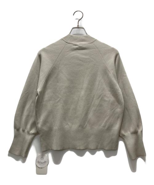 Mila Owen（ミラオーウェン）Mila Owen (ミラオーウェン) 構築ラグランスリーブニットプルオーバー ベージュの古着・服飾アイテム