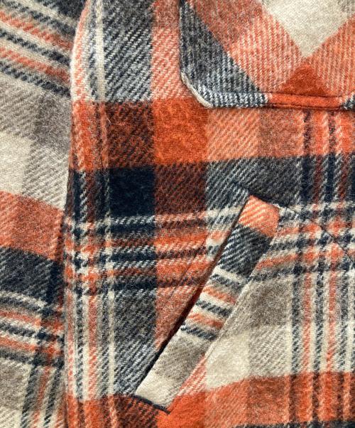 JOHNSON WOOLEN MILLS（ジョンソンウーレンミルズ）Johnson Woolen Mills (ジョンソンウーレンミルズ) シャツジャケット レッド サイズ:Mの古着・服飾アイテム