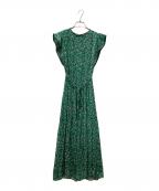 Snidelスナイデル）の古着「ランダムドットワンピース」｜グリーン