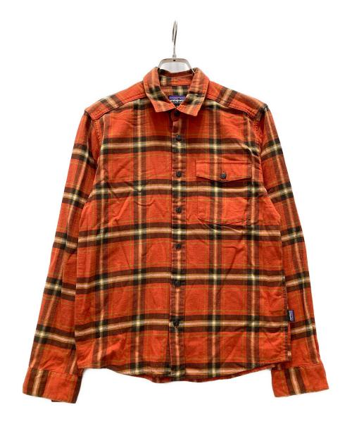 Patagonia（パタゴニア）Patagonia (パタゴニア) ライトウェイトフィヨルドフランネルシャツ オレンジ サイズ:XSの古着・服飾アイテム