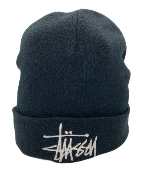 stussy（ステューシー）stussy (ステューシー) ニット帽 ブラックの古着・服飾アイテム