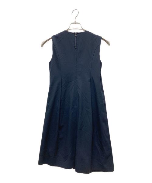 FOXEY NEWYORK（フォクシーニューヨーク）FOXEY NEWYORK (フォクシーニューヨーク) ノースリーブワンピース ネイビー サイズ:Mの古着・服飾アイテム