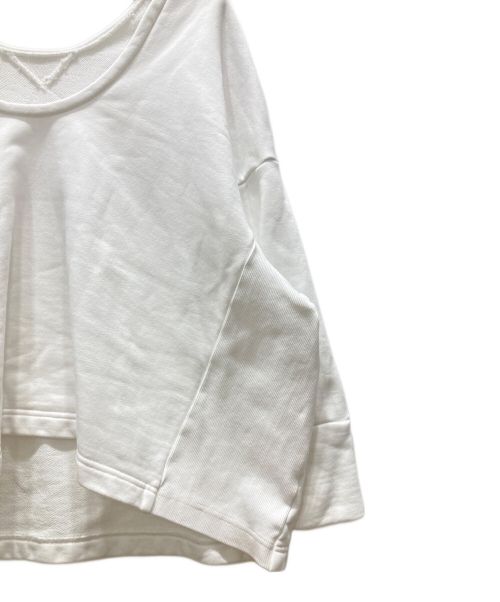 LE PHIL（ル フィル）LE PHIL (ル フィル) バックオープンスウェット ホワイト サイズ:FREEの古着・服飾アイテム