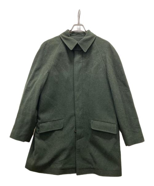 ETRO（エトロ）ETRO (エトロ) ペイズリー内柄ステンカラーコート グリーン サイズ:Mの古着・服飾アイテム