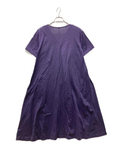 mizuiro-ind（ミズイロインド）mizuiro-ind (ミズイロインド) フレンチスリーブワンピース パープル サイズ:表記サイズ無しの古着・服飾アイテム