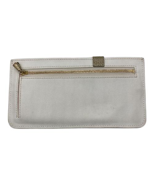 A.D.M.J.（エーディーエムジェイ）A.D.M.J. (エーディーエムジェイ) EAR (イア) クロコ型押しレザー フラット財布 グレーの古着・服飾アイテム