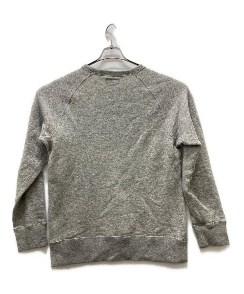 LOOPWHEELER（ループウィラー）LOOPWHEELER (ループウィラー) LOWERCASE (ロウワーケース) ウール混ラグランスウェット グレー サイズ:Lの古着・服飾アイテム