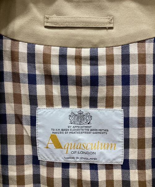Aquascutum（アクアスキュータム）Aquascutum (アクアスキュータム) トレンチコート ベージュ サイズ:表記サイズ無しの古着・服飾アイテム