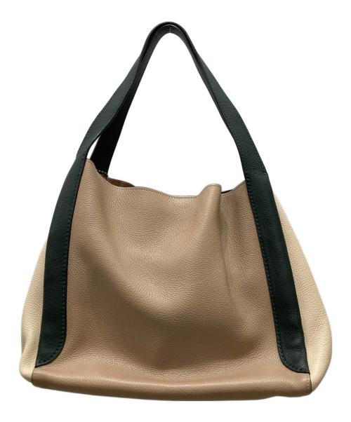 COACH（コーチ）COACH (コーチ) ショルダーバッグ/ハドリー ホーボー カラーブロック ブラウン×グリーンの古着・服飾アイテム