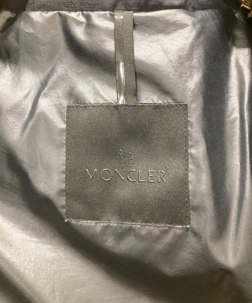 MONCLER（モンクレール）MONCLER (モンクレール) ロゴ ラバーワッペン ダウンベスト ブラック サイズ:2の古着・服飾アイテム