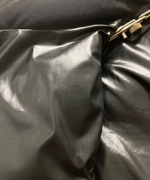 MONCLER（モンクレール）MONCLER (モンクレール) ロゴ ラバーワッペン ダウンベスト ブラック サイズ:2の古着・服飾アイテム