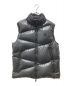 MONCLER（モンクレール）の古着「ロゴ ラバーワッペン ダウンベスト」｜ブラック