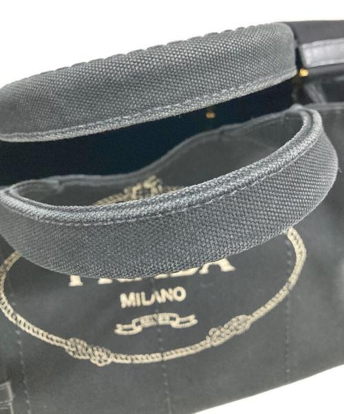PRADA（プラダ）PRADA (プラダ) カナパデニム2wayトートバッグ ブラックの古着・服飾アイテム