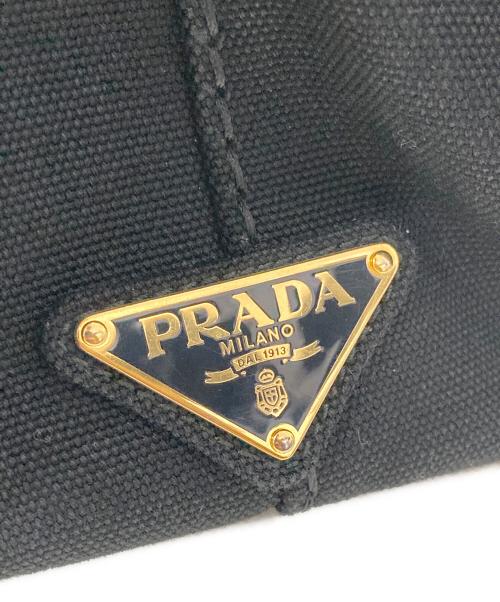 PRADA（プラダ）PRADA (プラダ) カナパデニム2wayトートバッグ ブラックの古着・服飾アイテム