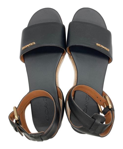 COACH（コーチ）COACH (コーチ) TALULAH LTHR SANDAL ブラック サイズ:25の古着・服飾アイテム
