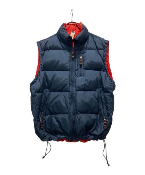 GAP（ギャップ）GAP (ギャップ) 00's オールド ダウンベスト ネイビー×レッド サイズ:Lの古着・服飾アイテム