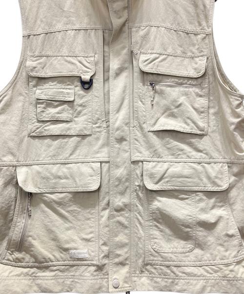 Columbia（コロンビア）Columbia (コロンビア) 00's ナイロンフィッシングベスト ベージュ サイズ:XLの古着・服飾アイテム