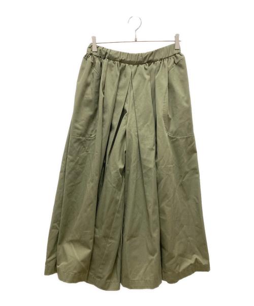 Traditional Weatherwear（トラディショナルウェザーウェア）Traditional Weatherwear (トラディショナルウェザーウェア) GATHERED VOLUME CULOTTE PANTS カーキ サイズ:Sの古着・服飾アイテム