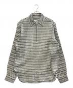 AnIrrationalElementアンイラショナルエレメント）の古着「リネンハーフジップカットソー」｜ベージュ