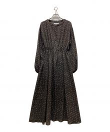 Snidel（スナイデル）の古着「総柄ワンピース」｜ブラウン