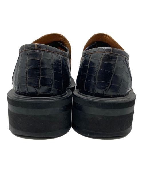 jieda（ジエダ）jieda (ジエダ) 型押しコインローファー ブラック サイズ:42の古着・服飾アイテム