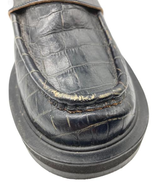 jieda（ジエダ）jieda (ジエダ) 型押しコインローファー ブラック サイズ:42の古着・服飾アイテム