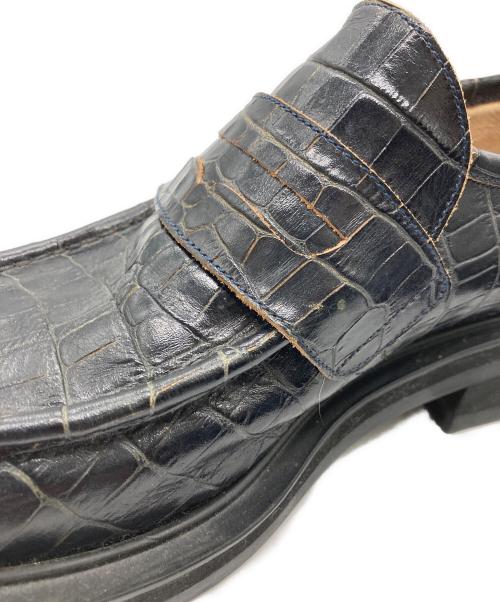 jieda（ジエダ）jieda (ジエダ) 型押しコインローファー ブラック サイズ:42の古着・服飾アイテム