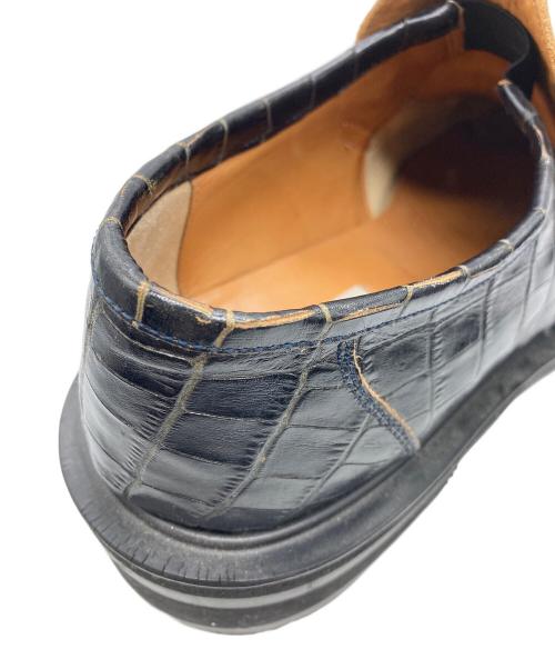 jieda（ジエダ）jieda (ジエダ) 型押しコインローファー ブラック サイズ:42の古着・服飾アイテム