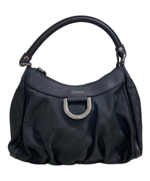GUCCI（グッチ）GUCCI (グッチ) アビーラインGGキャンバス セミショルダーバッグ ブラックの古着・服飾アイテム
