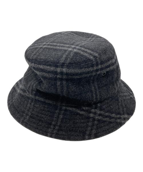 BURBERRY LONDON（バーバリーロンドン）BURBERRY LONDON (バーバリーロンドン) チェック柄バケットハット ブラック サイズ:Mの古着・服飾アイテム