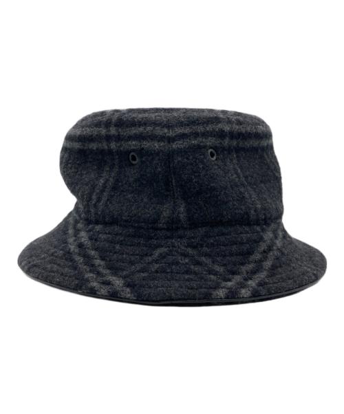 BURBERRY LONDON（バーバリーロンドン）BURBERRY LONDON (バーバリーロンドン) チェック柄バケットハット ブラック サイズ:Mの古着・服飾アイテム