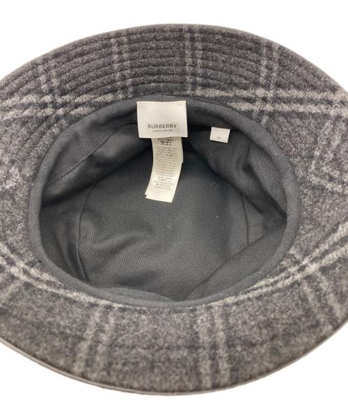 BURBERRY LONDON（バーバリーロンドン）BURBERRY LONDON (バーバリーロンドン) チェック柄バケットハット ブラック サイズ:Mの古着・服飾アイテム