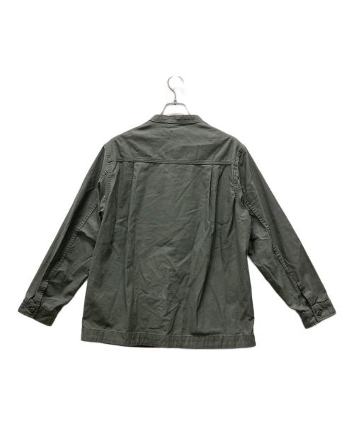 WILD THINGS（ワイルドシングス）WILD THINGS (ワイルドシングス) バックサテン フィールド CPO シャツ カーキ サイズ:Mの古着・服飾アイテム