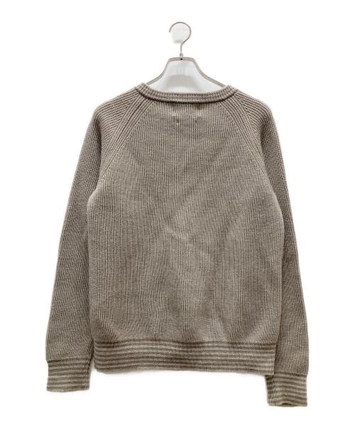 VINCENT ET MIREILLE（ヴァンソンエミレイユ）Vincent et Mireille (ヴァンソンエミレイユ) 8Gauge Aze crew neck sweater ベージュ サイズ:Lの古着・服飾アイテム
