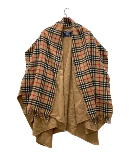 Burberry's（バーバリー）Burberry's (バーバリーズ) 切替ノバチェック柄ケープコート ブラウン サイズ:表記なしの古着・服飾アイテム