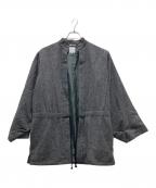 SOU・SOUソウソウ）の古着「ツイード羽織ジャケット」｜グレー