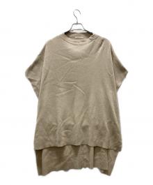 GALERIE VIE（ギャルリーヴィー）の古着「コットンシルク ラップマント ワンピース」｜ベージュ