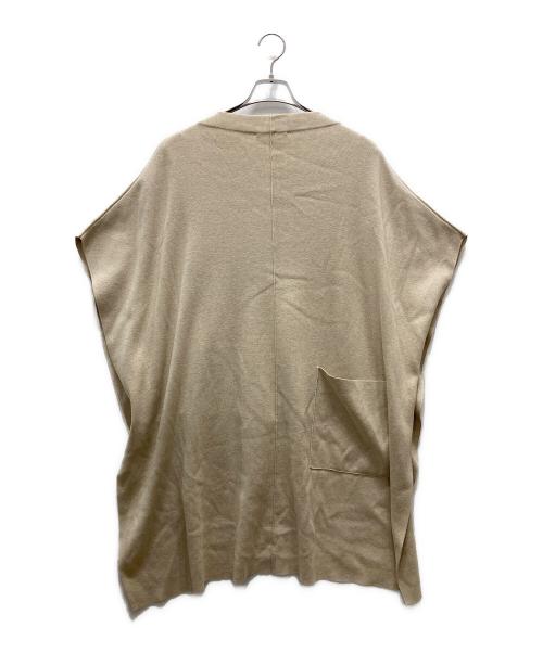 GALERIE VIE（ギャルリーヴィー）GALERIE VIE (ギャルリーヴィー) コットンシルク ラップマント ワンピース ベージュ サイズ:Sの古着・服飾アイテム