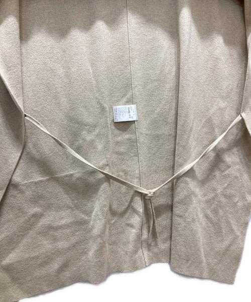 GALERIE VIE（ギャルリーヴィー）GALERIE VIE (ギャルリーヴィー) コットンシルク ラップマント ワンピース ベージュ サイズ:Sの古着・服飾アイテム