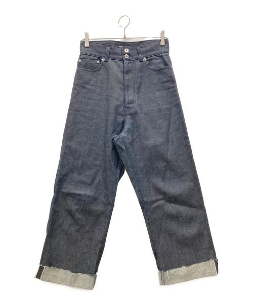 CINOH（チノ）CINOH (チノ) HI-WAIST WIDE DENIM インディゴ サイズ:W25の古着・服飾アイテム