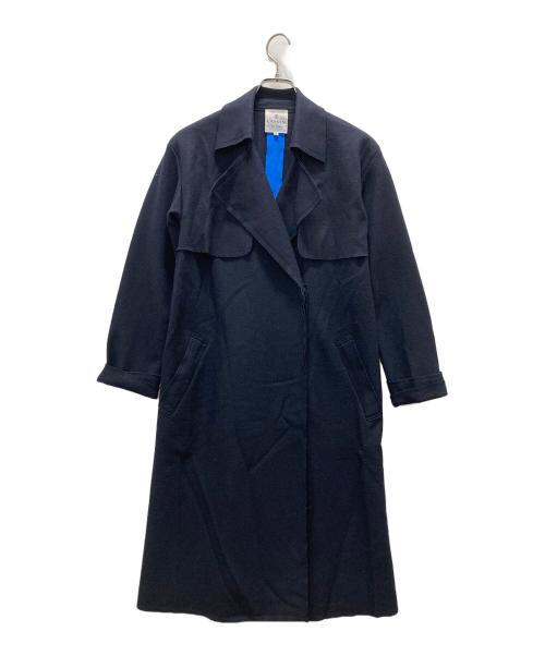 LANVIN en Bleu（ランバンオンブルー）LANVIN en Bleu (ランバンオンブルー) ウールリバーコート ネイビー サイズ:36の古着・服飾アイテム