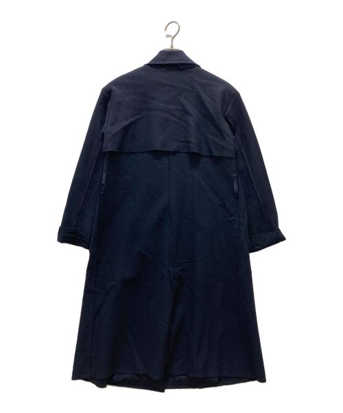 LANVIN en Bleu（ランバンオンブルー）LANVIN en Bleu (ランバンオンブルー) ウールリバーコート ネイビー サイズ:36の古着・服飾アイテム
